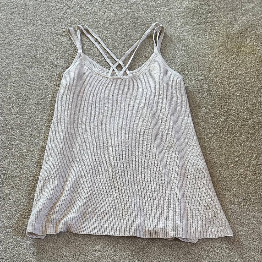 Women's Cream Strappy Top - AEO SIZE medium